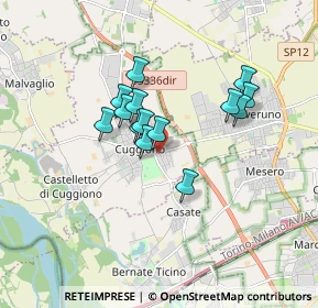Mappa Via San Martino, 20012 Cuggiono MI, Italia (1.28643)