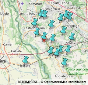 Mappa Via San Martino, 20012 Cuggiono MI, Italia (7.24556)