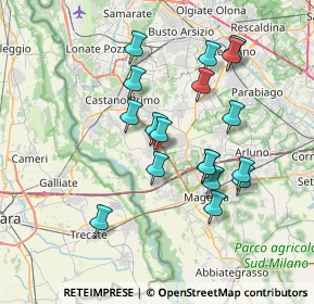 Mappa Via San Martino, 20012 Cuggiono MI, Italia (6.74889)