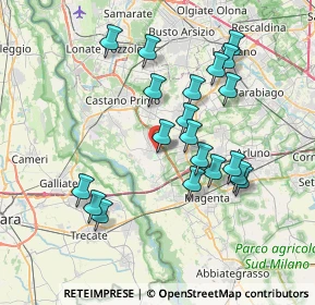 Mappa Via San Martino, 20012 Cuggiono MI, Italia (7.086)