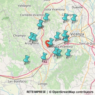Mappa Corte delle Filande, 36075 Montecchio Maggiore VI, Italia (6.81563)