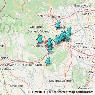 Mappa Corte delle Filande, 36075 Montecchio Maggiore VI, Italia (8.52059)