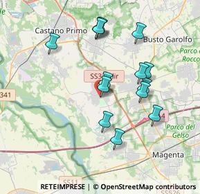 Mappa Via Benedetto Gualdoni, 20012 Cuggiono MI, Italia (3.44429)