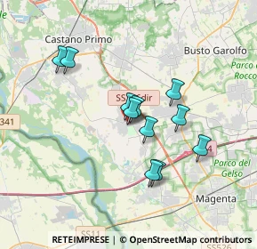 Mappa Via Benedetto Gualdoni, 20012 Cuggiono MI, Italia (2.78636)