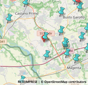 Mappa Via Benedetto Gualdoni, 20012 Cuggiono MI, Italia (6.3275)