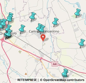 Mappa Via del Lavoro, 36043 Camisano Vicentino VI, Italia (6.101)
