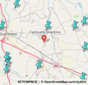 Mappa Via del Lavoro, 36043 Camisano Vicentino VI, Italia (6.97818)