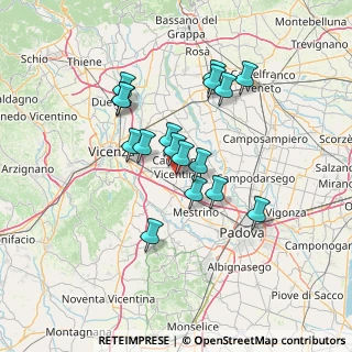 Mappa Via del Lavoro, 36043 Camisano Vicentino VI, Italia (11.61706)