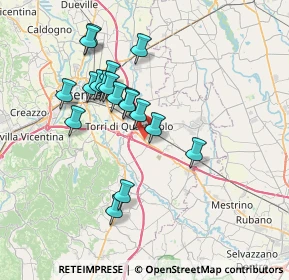 Mappa Via Nazionale, 36040 Torri di Quartesolo VI, Italia (6.51667)