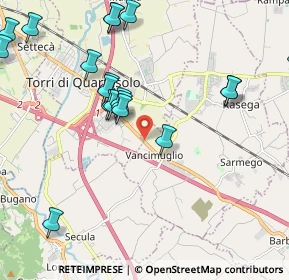 Mappa Via Nazionale, 36040 Torri di Quartesolo VI, Italia (2.494)