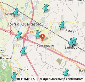 Mappa Via Nazionale, 36040 Torri di Quartesolo VI, Italia (2.85)
