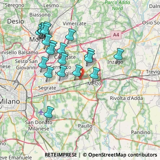 Mappa Via Privata Molina, 20052 Vignate MI, Italia (7.878)