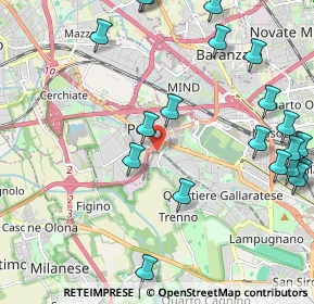 Mappa Piazzale del Molino Dorino, 20151 Milano MI, Italia (2.7015)
