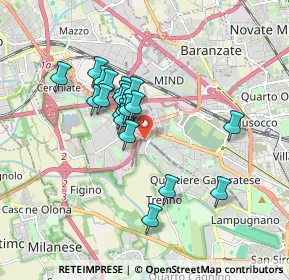 Mappa Piazzale del Molino Dorino, 20151 Milano MI, Italia (1.4115)