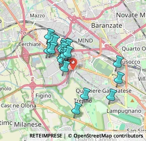 Mappa Piazzale del Molino Dorino, 20151 Milano MI, Italia (1.4005)