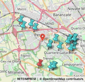 Mappa Piazzale del Molino Dorino, 20151 Milano MI, Italia (2.2075)
