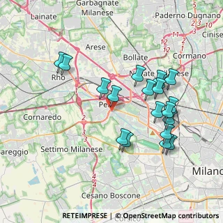 Mappa Piazzale del Molino Dorino, 20016 Pero MI, Italia (3.68684)