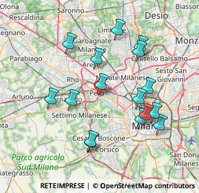 Mappa Piazzale del Molino Dorino, 20151 Milano MI, Italia (7.41875)