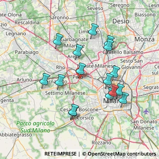 Mappa Piazzale del Molino Dorino, 20016 Pero MI, Italia (7.41875)