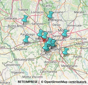 Mappa Piazzale del Molino Dorino, 20151 Milano MI, Italia (9.8375)