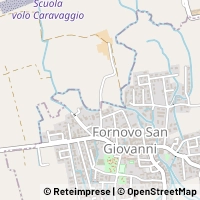 Mapa Fornovo San Giovanni