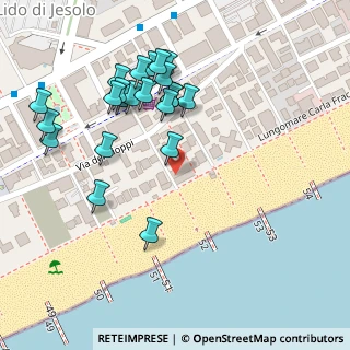 Mappa Via Andrea Bafile 10° Accesso al Mare, 30016 Lido di Jesolo VE, Italia (0.10909)