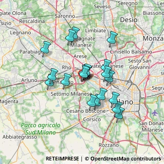 Mappa Via Isaac Newton, 20016 Pero MI, Italia (5.8835)