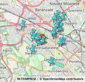 Mappa Via Cefalù, 20151 Milano MI, Italia (1.448)