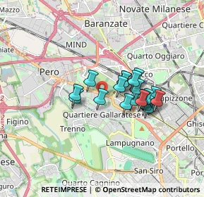 Mappa Via Cefalù, 20151 Milano MI, Italia (1.2565)