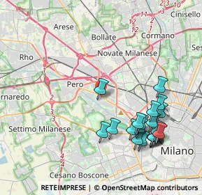 Mappa Via Cefalù, 20151 Milano MI, Italia (4.412)