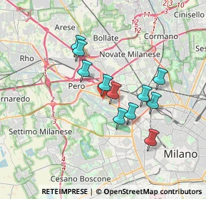 Mappa Milano, 20151 Milano MI, Italia (2.85182)
