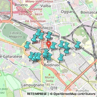 Mappa Via Barnaba Oriani, 20156 Milano MI, Italia (0.6955)