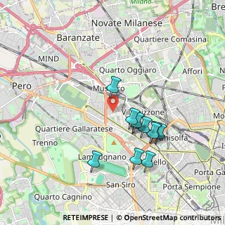 Mappa Via Barnaba Oriani, 20156 Milano MI, Italia (1.67182)