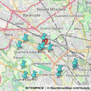 Mappa Via Barnaba Oriani, 20156 Milano MI, Italia (2.38692)