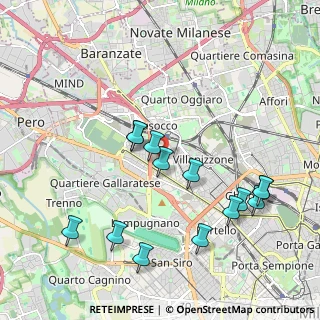 Mappa Via Barnaba Oriani, 20156 Milano MI, Italia (2.10714)
