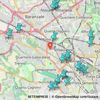 Mappa Via Barnaba Oriani, 20156 Milano MI, Italia (2.919)