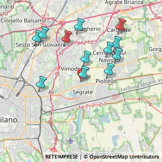 Mappa Via Papa Giovanni XXIII, 20054 Segrate MI, Italia (4.01917)