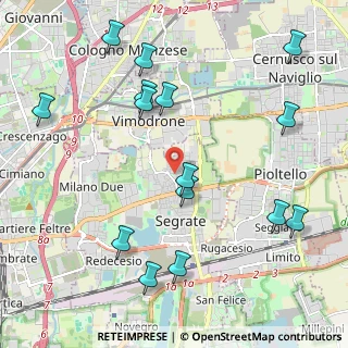 Mappa Via Papa Giovanni XXIII, 20054 Segrate MI, Italia (2.454)