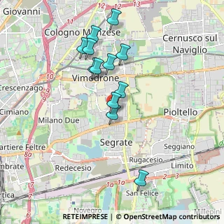 Mappa Via Papa Giovanni XXIII, 20054 Segrate MI, Italia (1.70917)