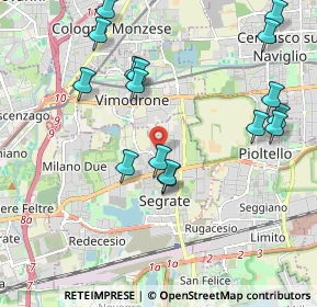 Mappa Via Papa Giovanni XXIII, 20054 Segrate MI, Italia (2.20938)