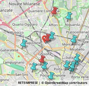 Mappa Via Giovanni Battista Varè, 20158 Milano MI, Italia (2.48933)