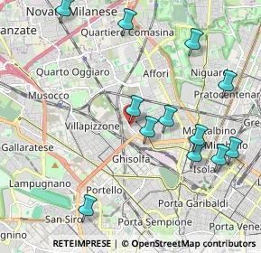 Mappa Via Giovanni Battista Varè, 20158 Milano MI, Italia (2.25333)