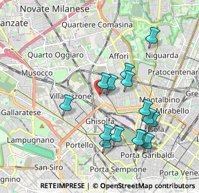 Mappa Via Giovanni Battista Varè, 20158 Milano MI, Italia (1.824)