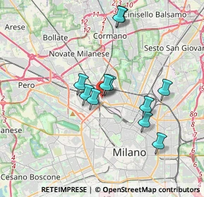 Mappa Via Giovanni Battista Varè, 20158 Milano MI, Italia (3.08091)