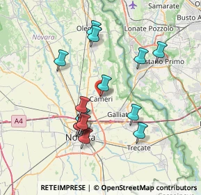 Mappa Via Giosuè Carducci, 28062 Cameri NO, Italia (6.89571)