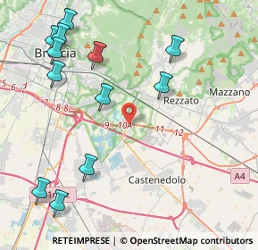 Mappa Via Ruggero Ruggeri, 25129 Buffalora BS, Italia (5.14167)