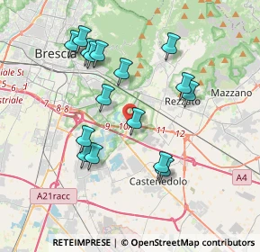 Mappa Via Ruggero Ruggeri, 25129 Buffalora BS, Italia (3.6225)