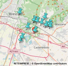 Mappa Via Ruggero Ruggeri, 25129 Buffalora BS, Italia (2.84231)