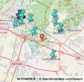 Mappa Via Ruggero Ruggeri, 25129 Buffalora BS, Italia (4.958)