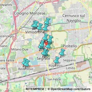 Mappa Via Miglioli, 20090 Segrate MI, Italia (1.40938)